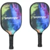 Pickleball-set, 2 Kolfiberfladdermöss Med Bikakekärna, 4 Bollar, Bärväska 1