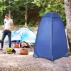 Pop-up Toaletttält, Mobil Camping Douchetent, Omkleedtält Med Internt Vakuum, Douchecabine, Kleedcabine, Vattentätt, Polyester, Mörkblå, 120 X 120 X 190 Cm 7