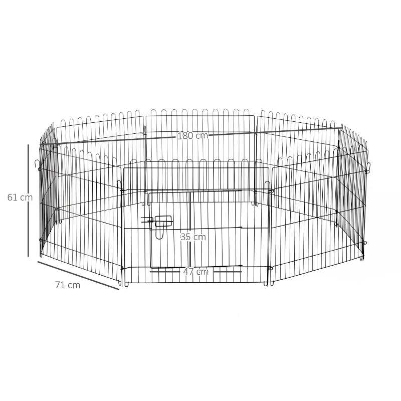 Puppy Run Puppy Staket Lekhage Outdoor Run Puppy Gate 5 Storlekar (mått: 71x61cm) 3