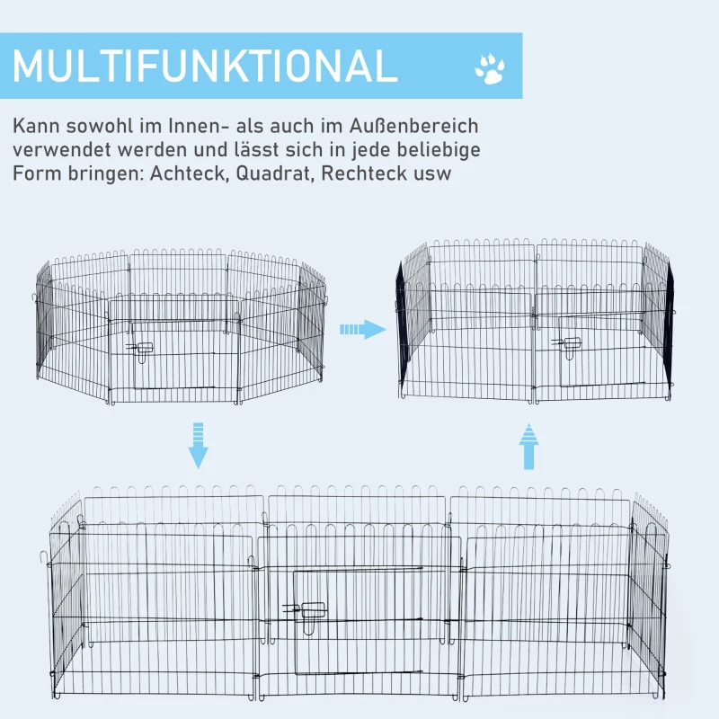 Puppy Run Puppy Staket Lekhage Outdoor Run Puppy Gate 5 Storlekar (mått: 71x61cm) 4