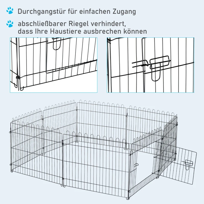 Puppy Run Puppy Staket Lekhage Outdoor Run Puppy Gate 5 Storlekar (mått: 71x61cm) 6