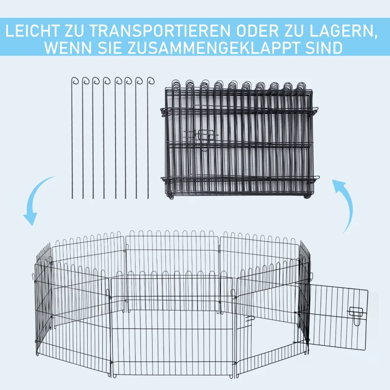 Puppy Run Puppy Staket Lekhage Outdoor Run Puppy Gate 5 Storlekar (mått: 71x61cm) 7