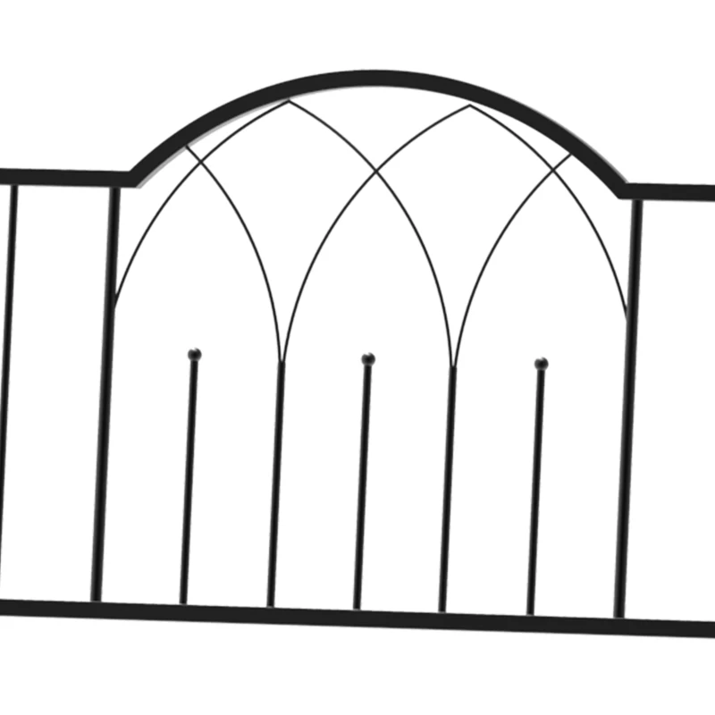 Rosenbåge Med Bänk, Rosenbänk, Bersåbänk, Filosofbänk, Spaljé, Trädgårdsbänk, Metall, Svart, 115 X 59 X 203 Cm 7