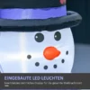 Schneemnner Snowman Juldekoration LED-lampor 1,8 M Med Självuppblåsande Blåsare 4