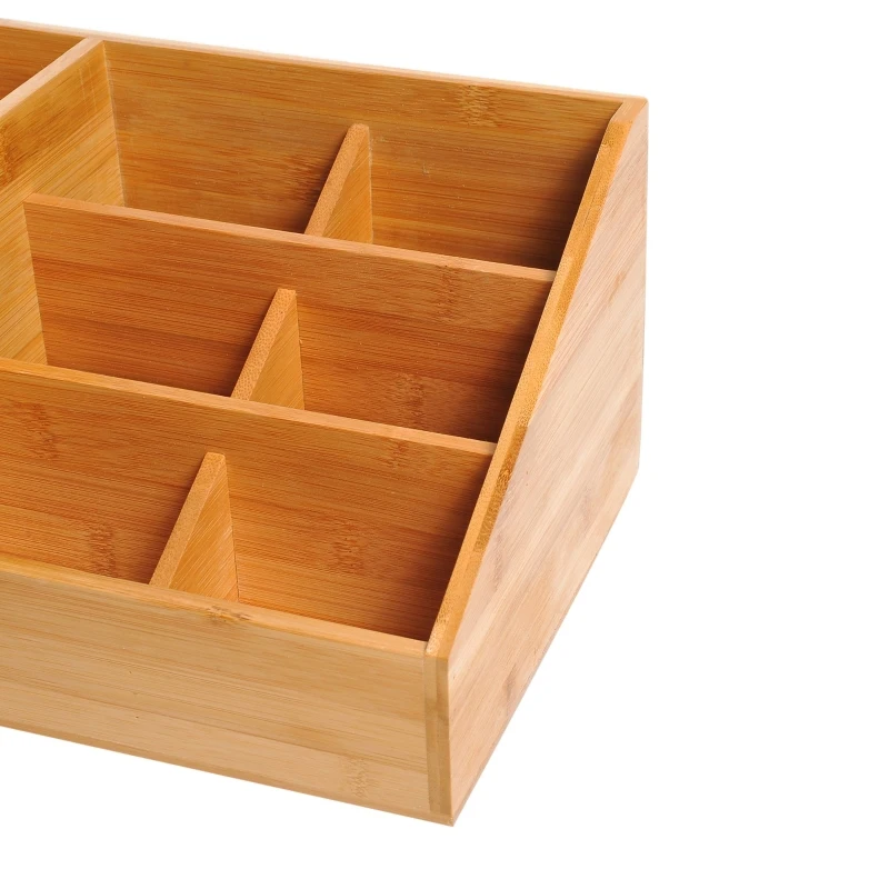 Skrivbordsorganisator Förvaringslåda Bro Box Organisation 2 Lådor Natur L33 X B20,5 X H15,5 Cm 9