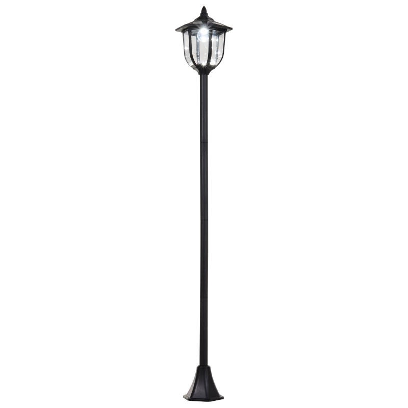 Solar LED Trädgårdslykta, Lykta, Trädgårdslampa, 30/60 Lumen, Plast, Svart 26,5 X 177 Cm 1