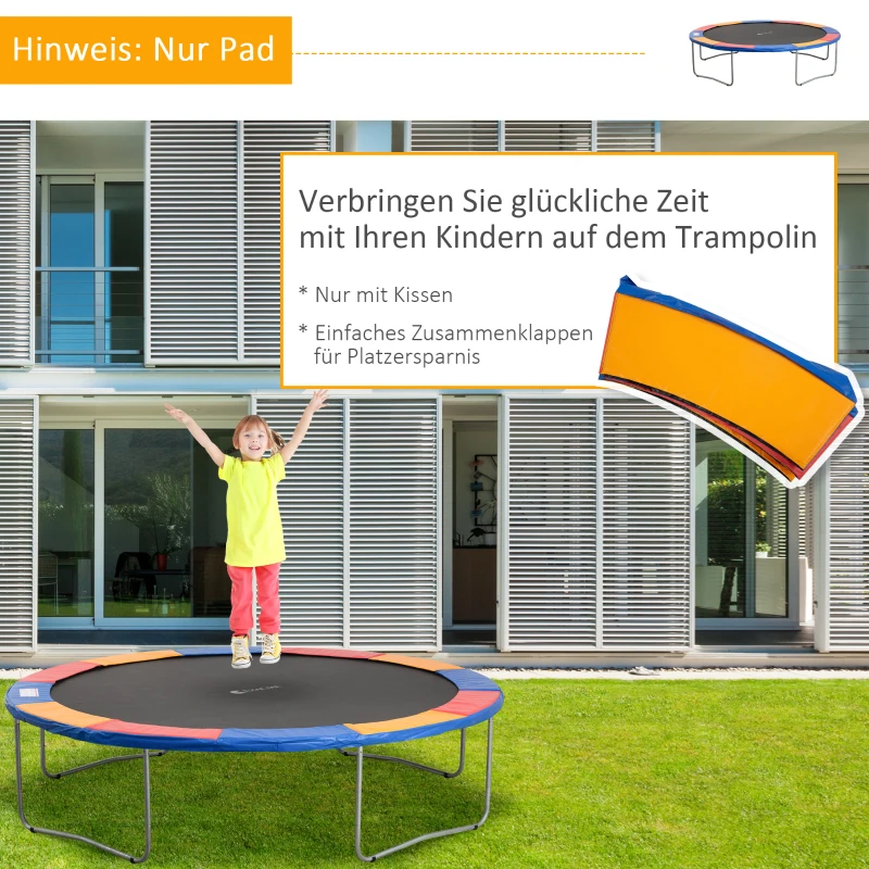 Trampolinkantskydd Skyddsnät 8ft 10ft 12ft 15ft Kantskydd: 366cm-färgat (studsmatta Ingår Ej) 5