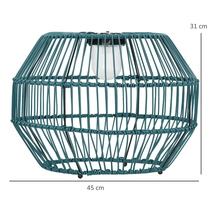 Utomhusljus, Solljus, Trädgårdslampa, 8h Belysningstid, Automatisk LED Trädgårdslampa, Grön, 45 X 45 X 31 Cm 3