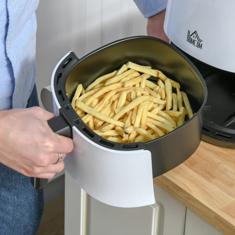 Varmluftsfritös 2,5 L 1300W, 7 Funktioner, Non-stick Belagd Korg 8