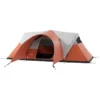 Campingtält För 5-6 Personer, Familjetält, Vattentätt, Med Markis, 550L X 300W X 198Hcm, Orange 1