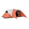 Campingtält För 5-6 Personer, Familjetält, Vattentätt, Med Markis, 550L X 300W X 198Hcm, Orange 10