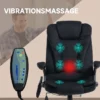 Kontorsstol Med Massage & Värmefunktion, Ergonomisk, Höj- Och Sänkbar, Svart 4